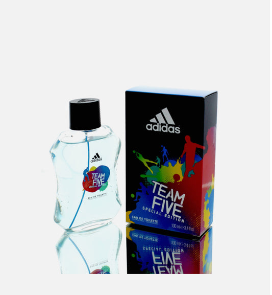 Adidas Team Five Special Edition Eau De Toilette Spray for Men, 3.4-Ounce