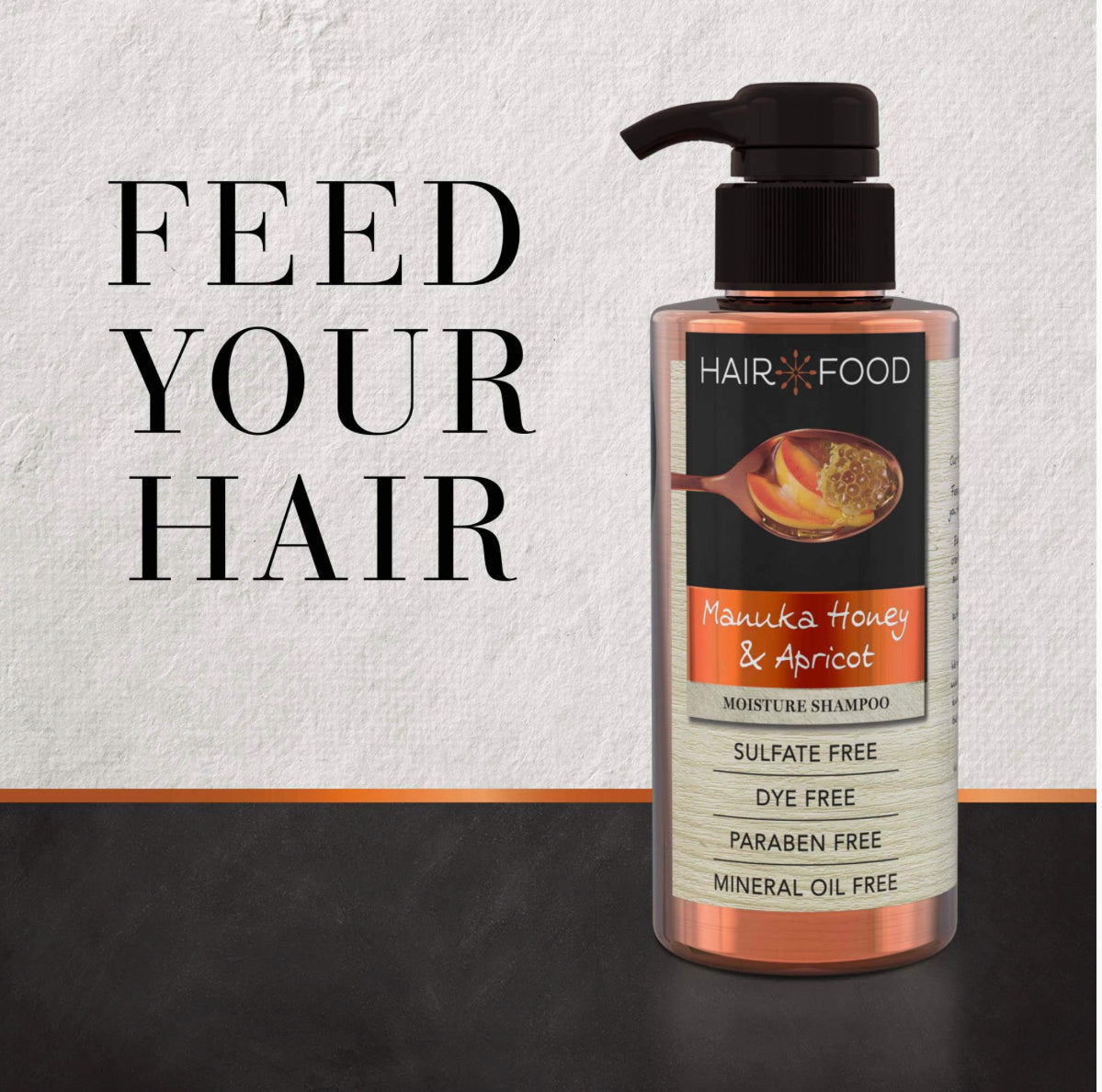 Hair Food Sulfate-Free Shampoo with Manuka Honey & Apricot for Frizzy Hair, 300 mL