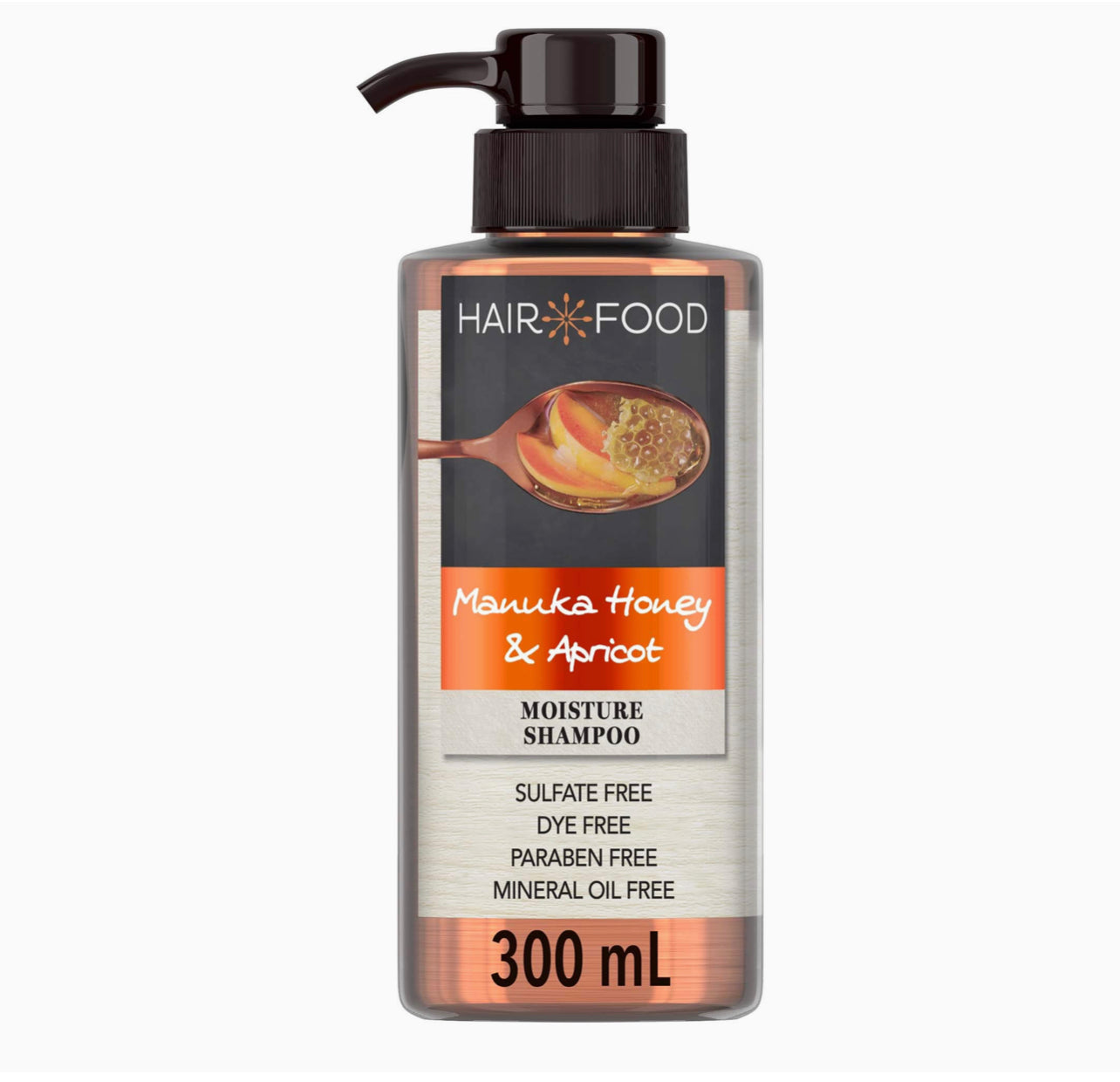 Hair Food Sulfate-Free Shampoo with Manuka Honey & Apricot for Frizzy Hair, 300 mL