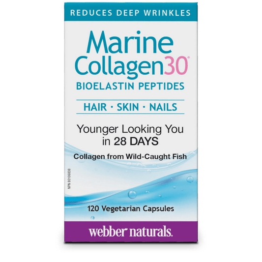 Webber Naturals Marine Collagen30® Bioelastin Peptides Vegetarian