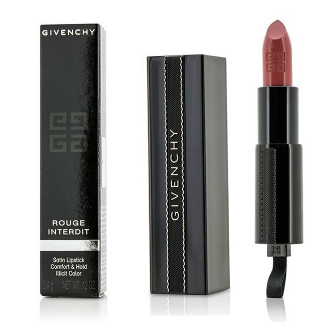 Givenchy Rouge Interdit Satin Lipstick - Rose Nocturne