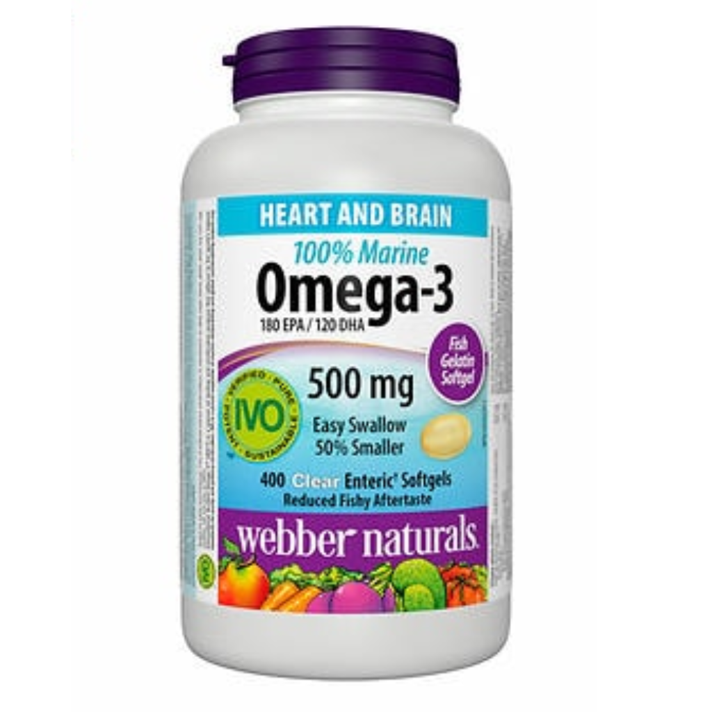 Webber Naturals 100% Marine Omega-3 Softgels - 400 count