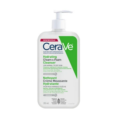 CeraVe Hydrating Cream-to-Foam Cleanser - 355 ml