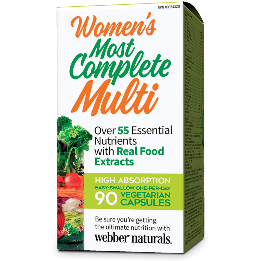 Webber Naturals Women's Most Complete Multi - 90 Capsules