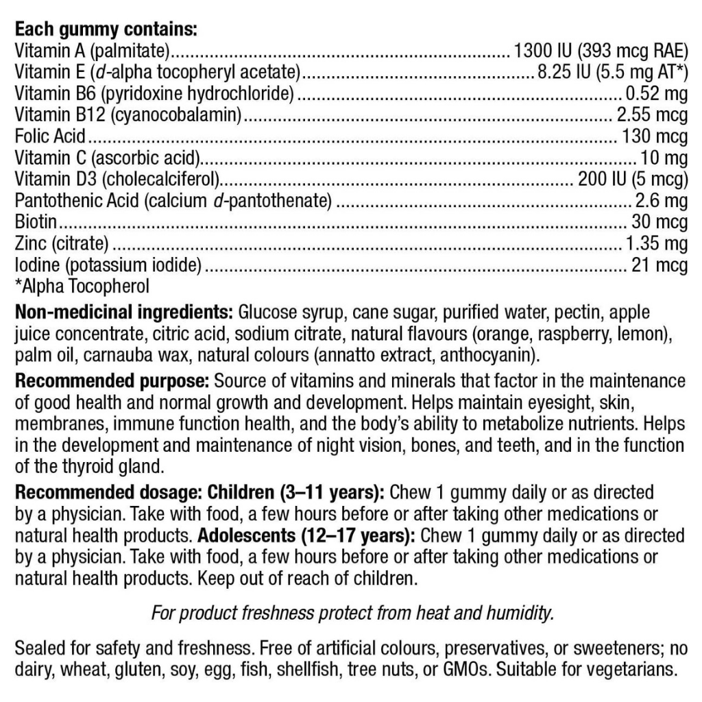 Webber Naturals Sesame Street by Webber Naturals, Kids Multivitamin, Gummy - 180 Count