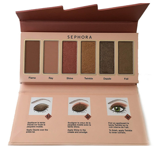 Sephora Collection Eye Stories Eyeshadow Palette - Flash Sequins Peach Gold