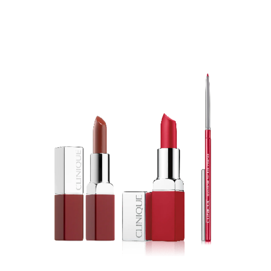 Clinique Triple Matte lip set - Passion Peppermint Mocha - Set of 3 items