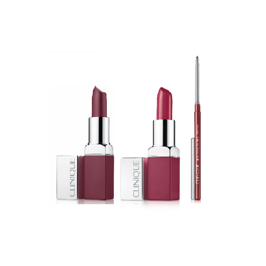 Clinique Triple Matte lip set - Cosmo Bold Love- Set of 3 items