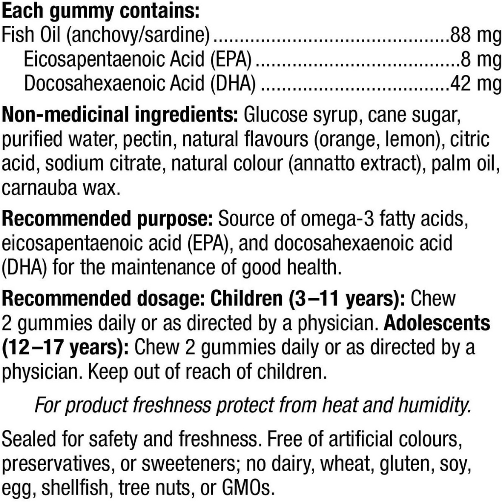 Sesame Street by Webber Naturals, Kids Omega-3 with DHA, Gummy, 120 Count