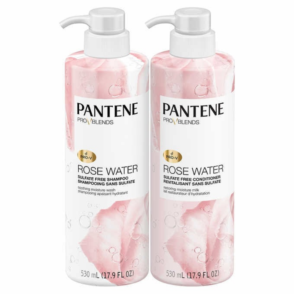 Pantene Pro-V Blends Rose Water Shampoo and Conditioner 2 x 530 mL