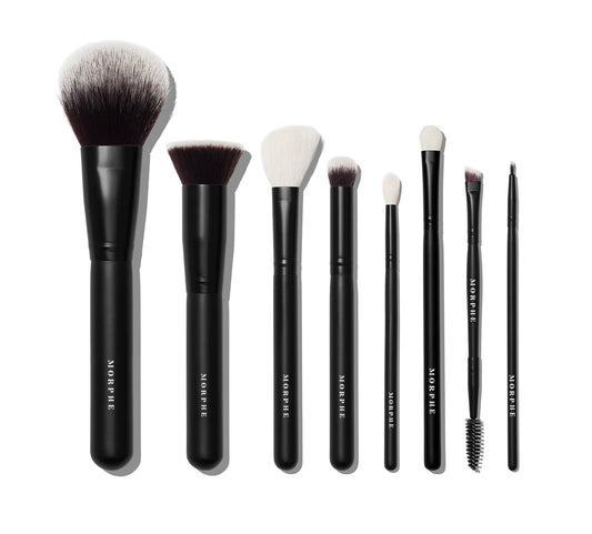 Morphe Get things started 8 piece makeup brush set with bag