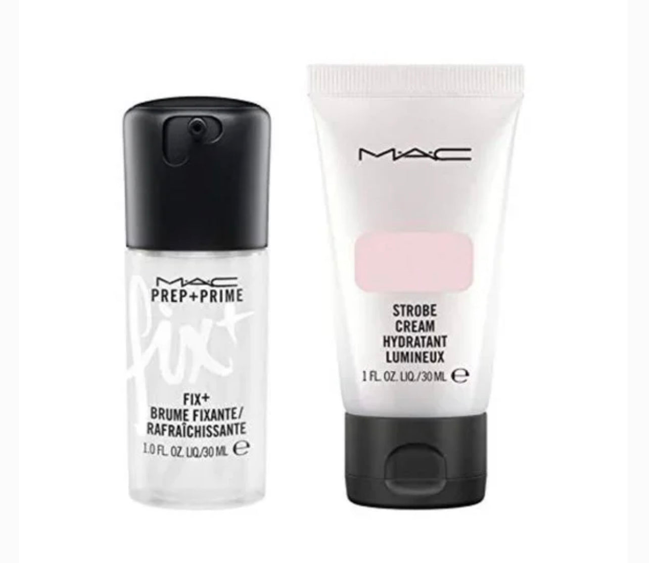 M.A.C. STARS OF SKINCARE SET PREP + PRIME FIX+ AND STROBE CREAM SET