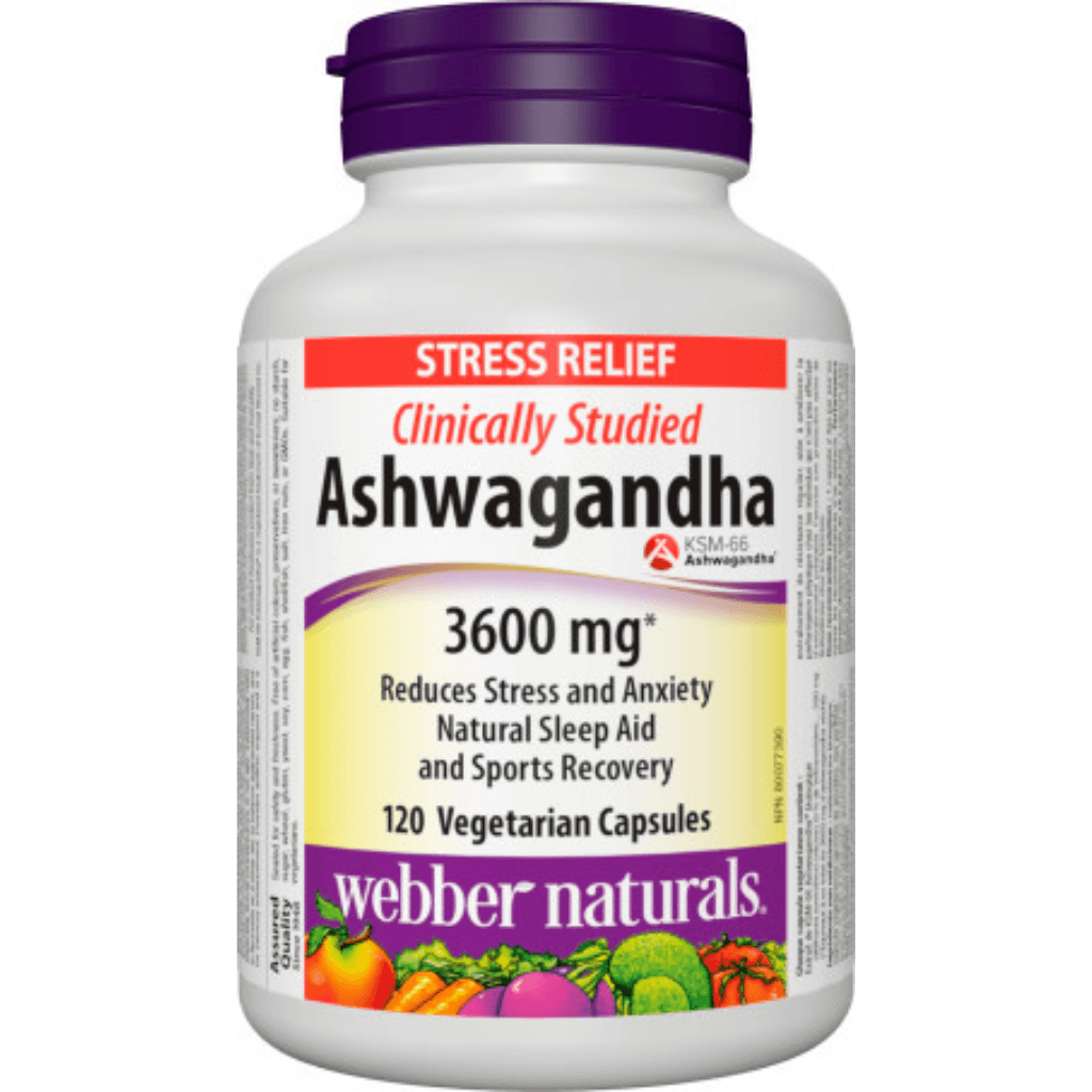 Webber Naturals Ashwagandha Vegetarian Organic Capsule