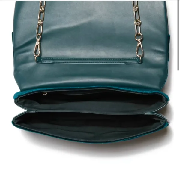 GUESS Allegra Pleated Clutch - Green - Image 3