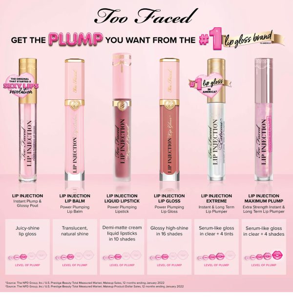 Too Faced Lip Injection Power Plumping Hydrating Lip Gloss - Wanna Play - 6.5ml - Image 3