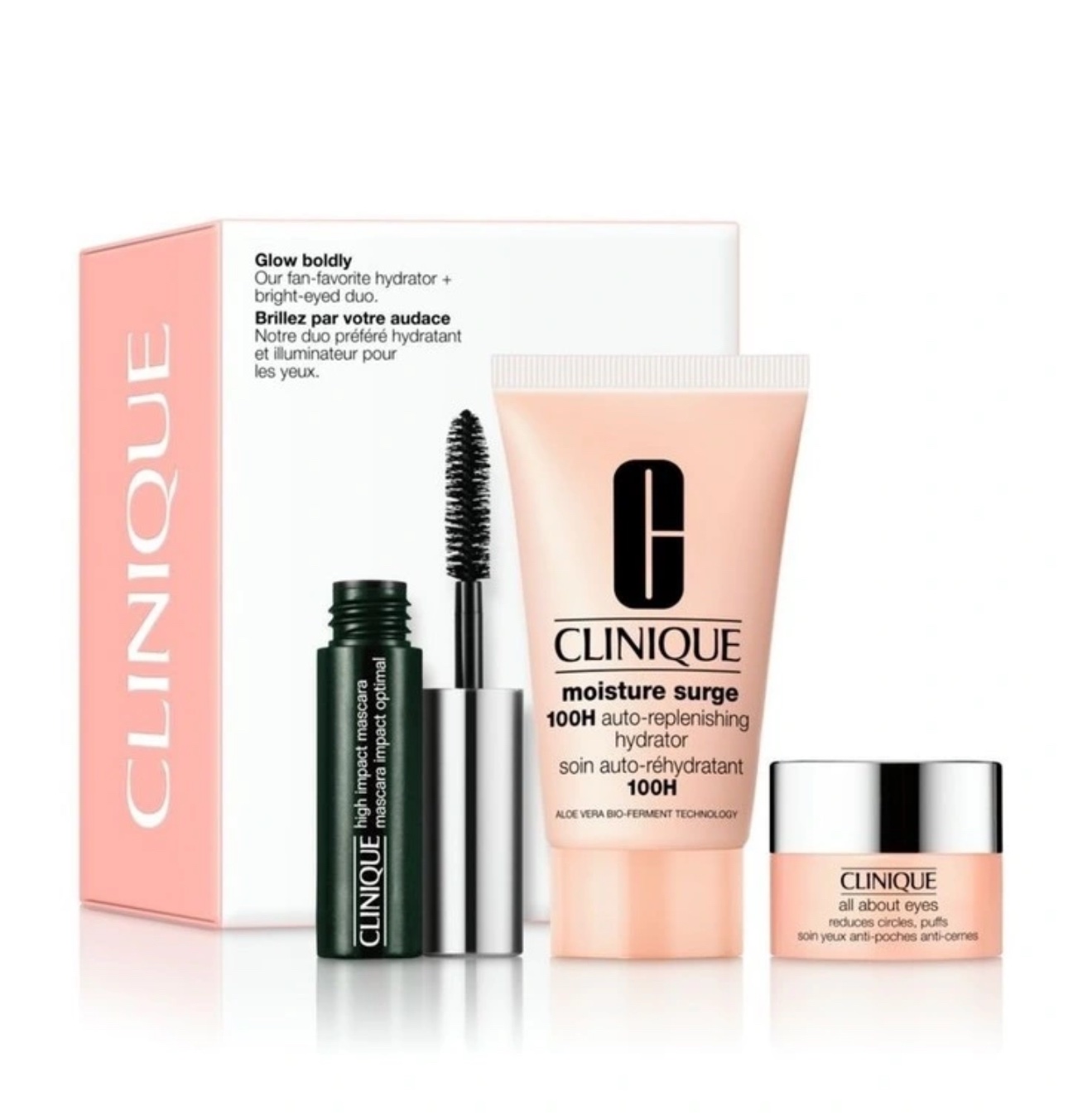 Clinique Glow Boldly - Fan Favourite Hydrator + Bright Eyed Duo set