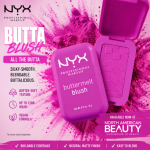 NYX Professional Makeup Buttermelt Blush, Shade: All The Butta