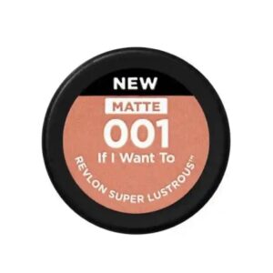Revlon Super Lustrous Matte Lipstick - If I Want to (001)