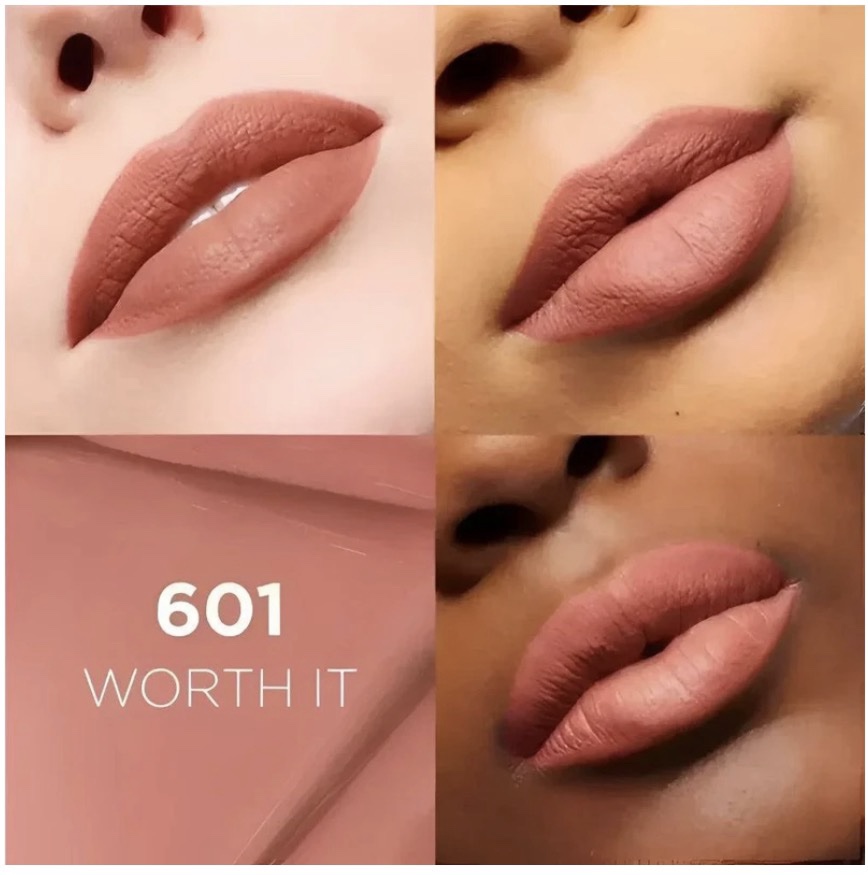 L’Oréal Paris Infallible Matte Resistance Liquid Lipstick, Powdery Matte Finish & Infused with Hyaluronic Acid, WORTH IT 601 - Image 2