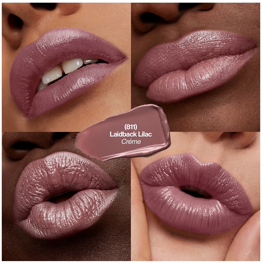 Revlon Lipstick, Super Lustrous Lipstick, Creamy Formula, Laidback Lilac (811) - 4.2g