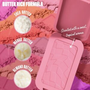 NYX Professional Makeup Buttermelt Blush, Buttery Soft Powder Blush, Up to 12 H Wear, Fade & Transfer Resistant, With Mango, Almond & Shea Butters, Shade: Butta Together